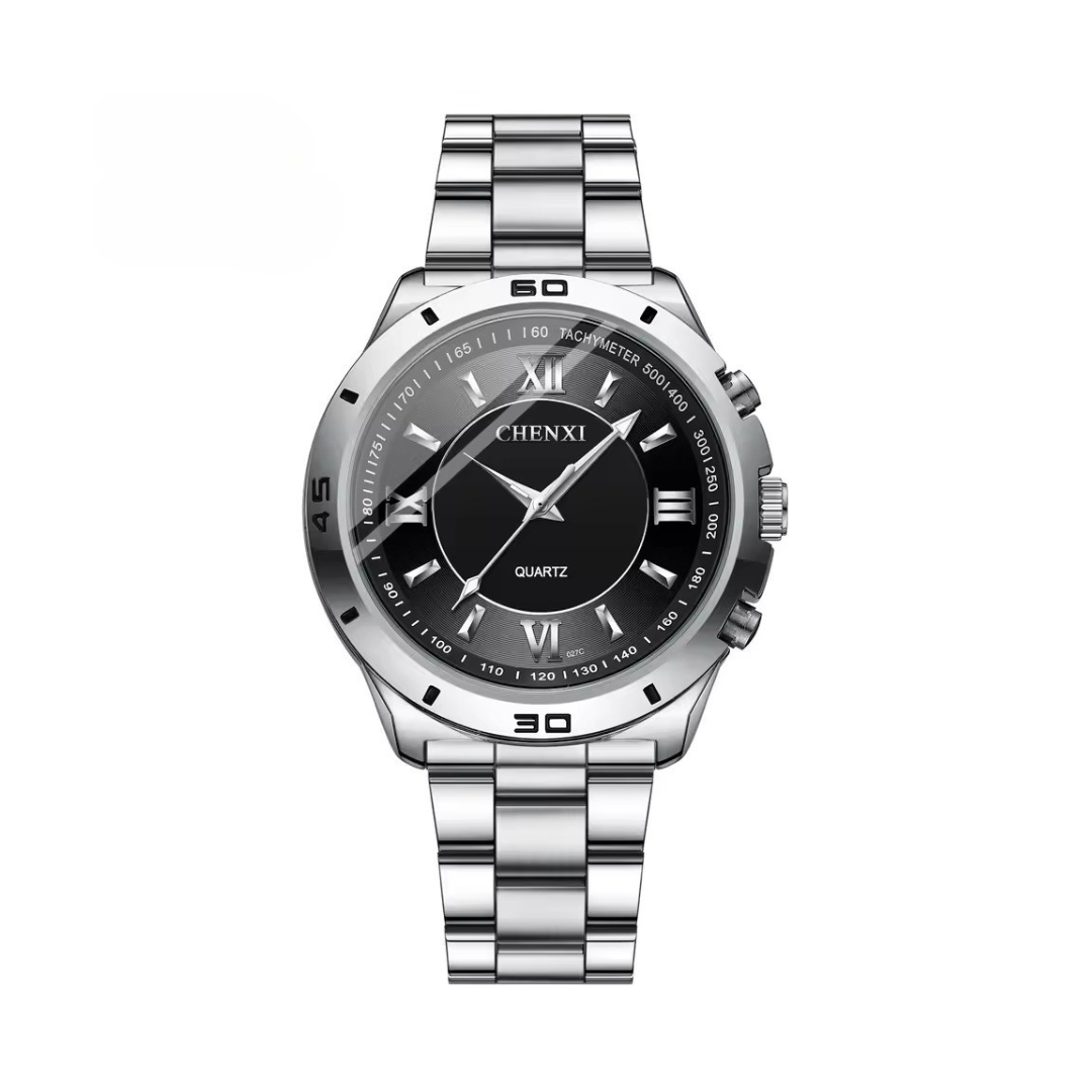 Refined Stainless Minimalist Couple Watch