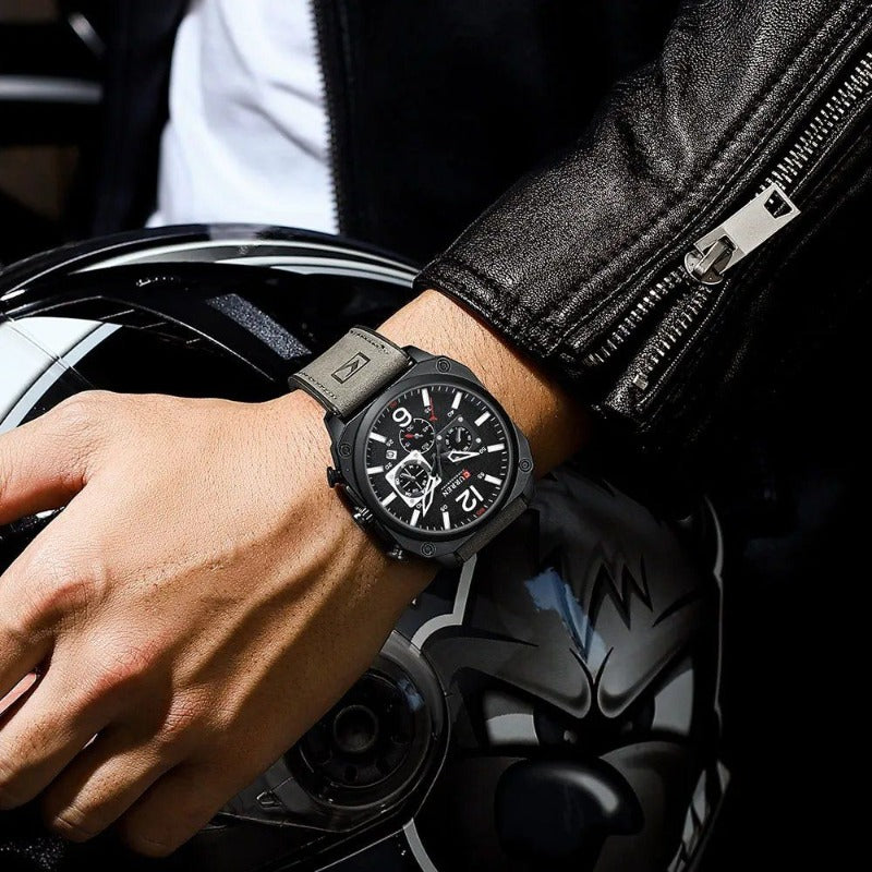 Business Leather Quartz Wrist Watch