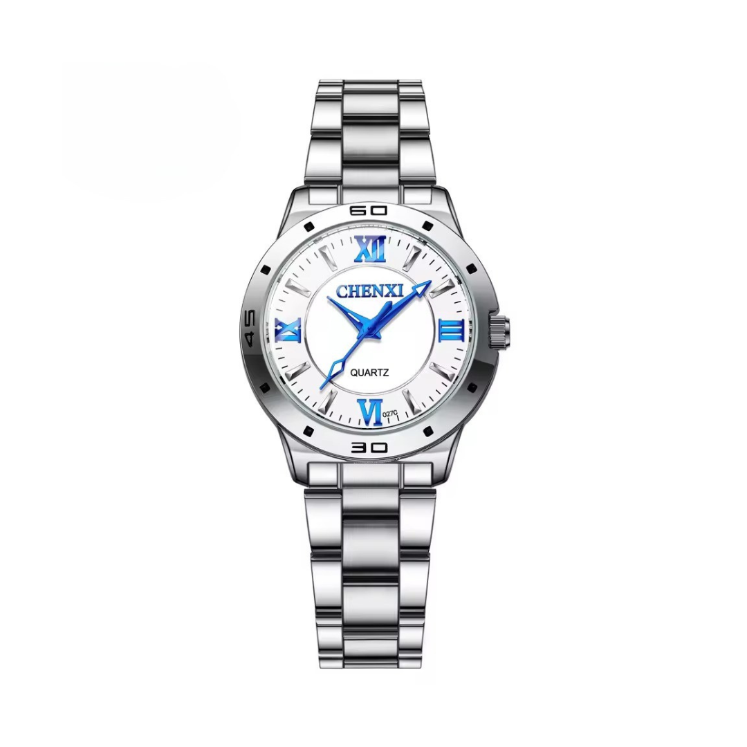 Refined Stainless Minimalist Couple Watch