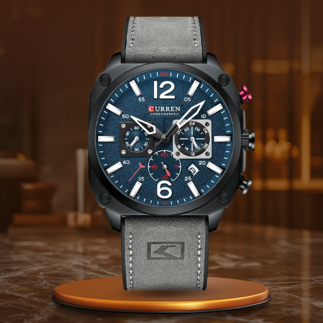 Business Leather Quartz Wrist Watch