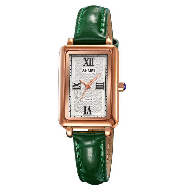 Leather-Strapped Casual Watch