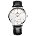 Minimalist Quartz Leather Strap Couple Watch