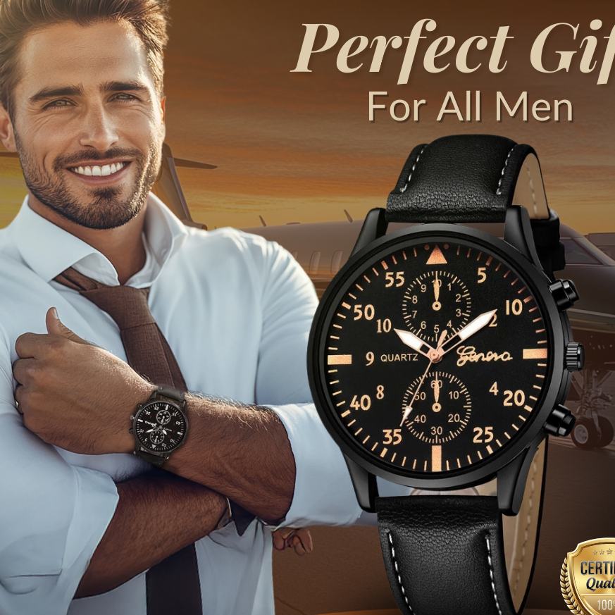 4-Piece Fashion Watch and Bracelet Set