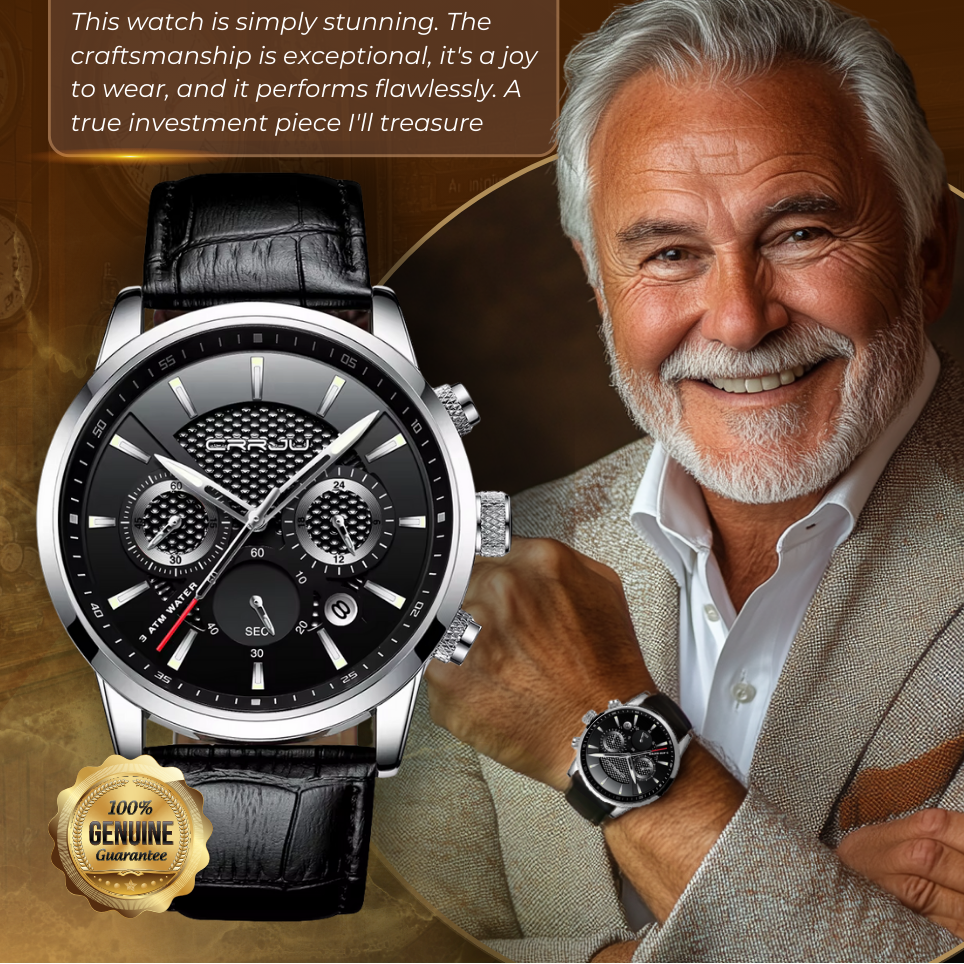 Fashionable Military Leather Watch