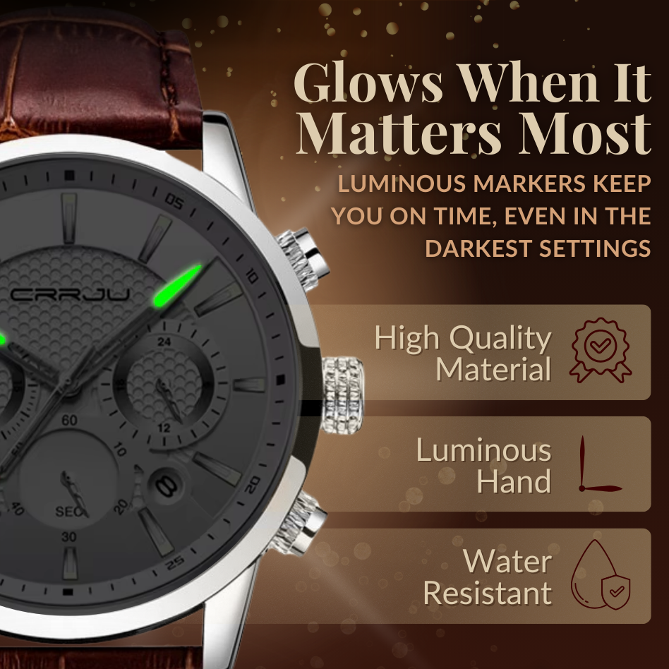 Fashionable Military Leather Watch