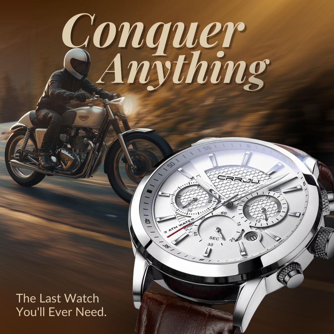 Fashionable Military Leather Watch