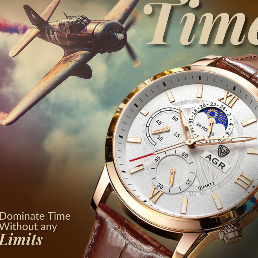 Luxury Leather Quartz Watch