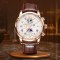 Premium Leather Band Chronograph Watch