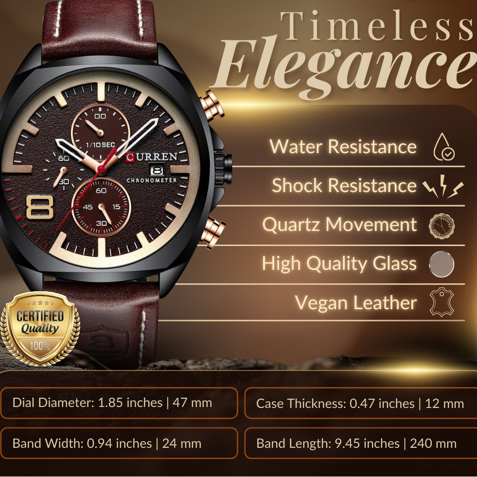 Classic Chronograph Sport Military Watch