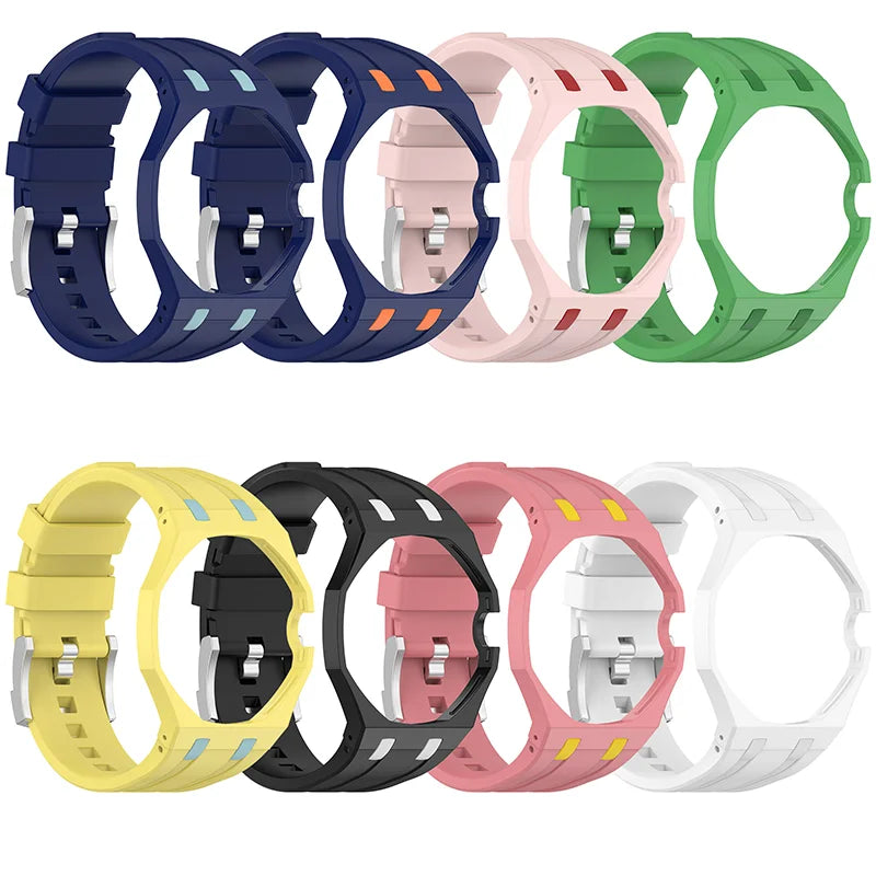 PC Case+Silicone Strap Pocket watch Changer to Wristwatch Integrated Modification Accessories