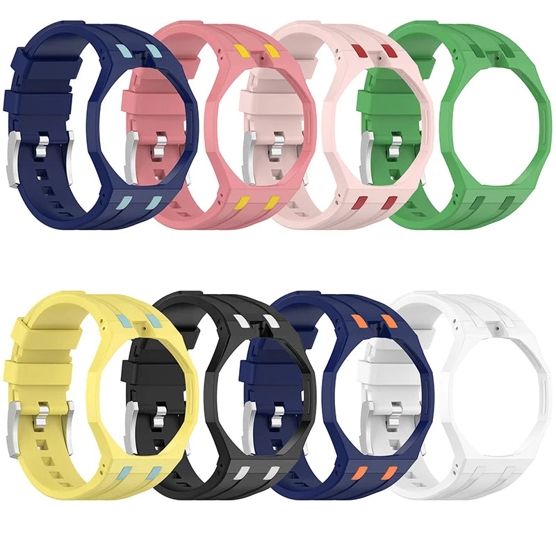 PC Case+Silicone Strap Pocket watch Changer to Wristwatch Integrated Modification Accessories