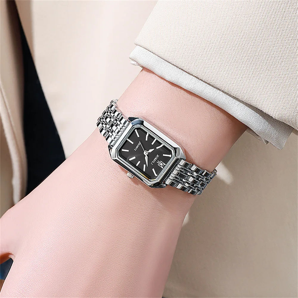 Classic Gold Square Quartz Watch