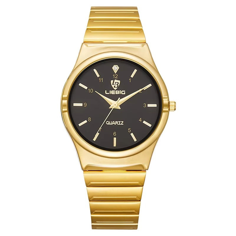 Classy Silver Toned Couple Wristwatch